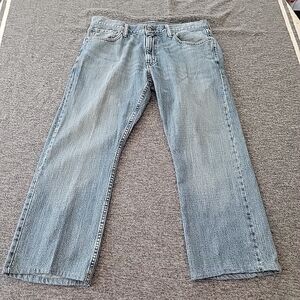 Levis 514 Jeans Men's 35x30 (35x26) Blue Classic Straight Leg Light Wash Denim